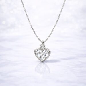 925 Sterling Silver Heart Pendant Necklace